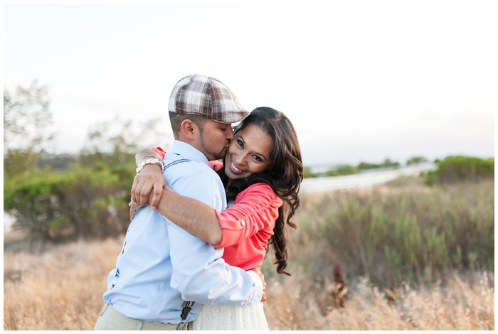 fields, san diego photographer, nature, neutral colors, engagement session, love, couple, sunlight, poses, backlight