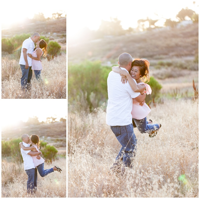 Engagement Session, fields in San Diego, natural Light, couple, love, sunflare, natural light, wedding photographer