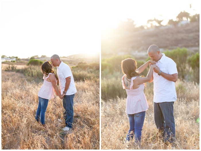 Engagement Session, fields in San Diego, natural Light, couple, love, sunflare, natural light, wedding photographer