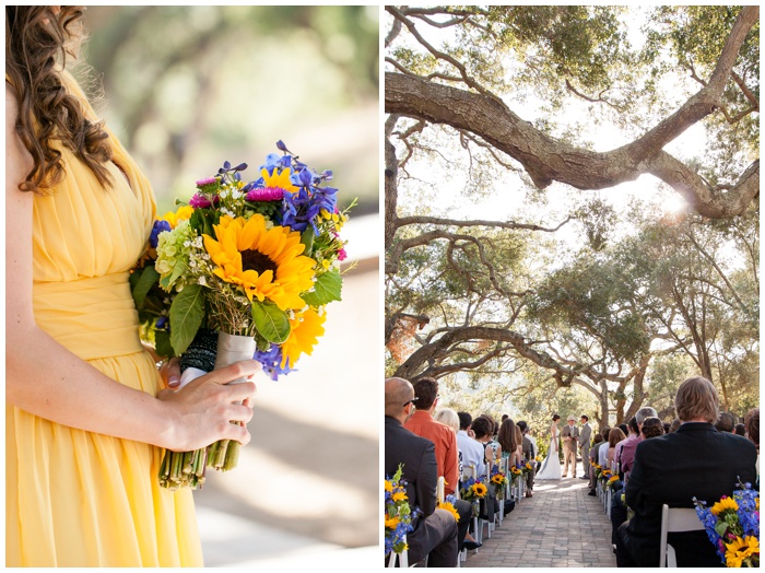 Mt.Woodson, Ramona Venue, San Diego photographer, NEMA, sunflowers, outdoor ceremony, nature venue