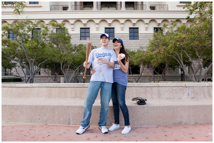 NEMA_Photography_San_Diego_Padres_theme_LA_dodgers_theme_engagement_USD_college_Campus