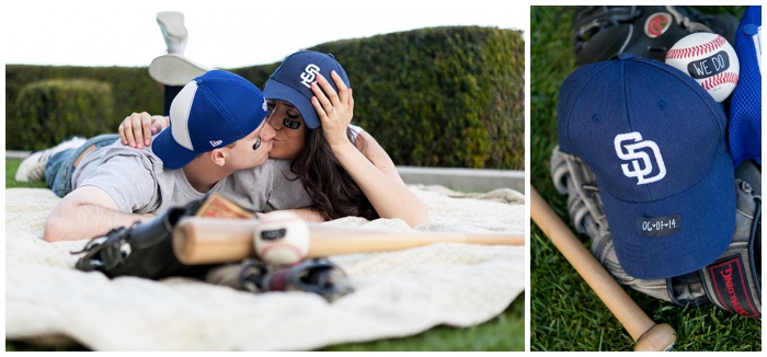 NEMA_Photography_San_Diego_Padres_theme_LA_dodgers_theme_engagement_USD_college_Campus