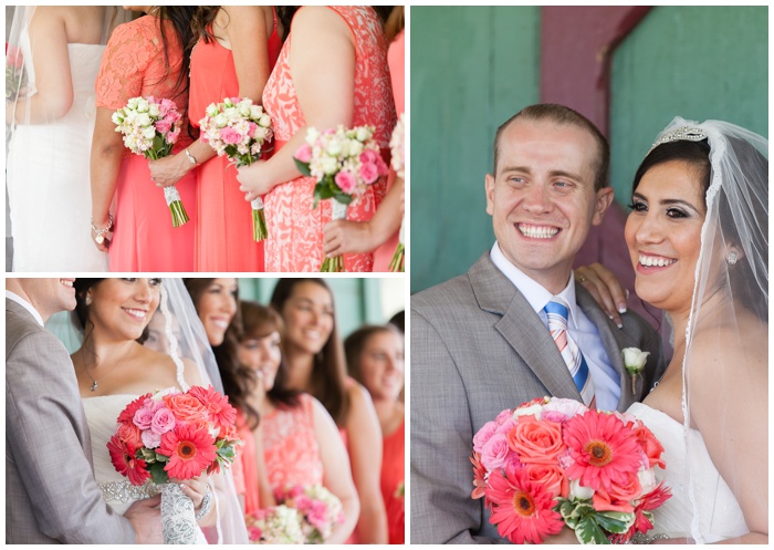 NEMA Photography, wedding, photography, coral, bride, groom, north coast church