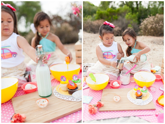 NEMA Photography, portrait photographer, baking theme session, bake session, girls, session, photos, fun session, flowers, baking, san diego