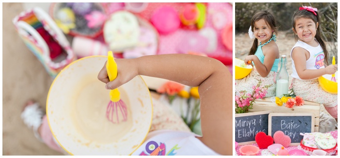NEMA Photography, portrait photographer, baking theme session, bake session, girls, session, photos, fun session, flowers, baking, san diego